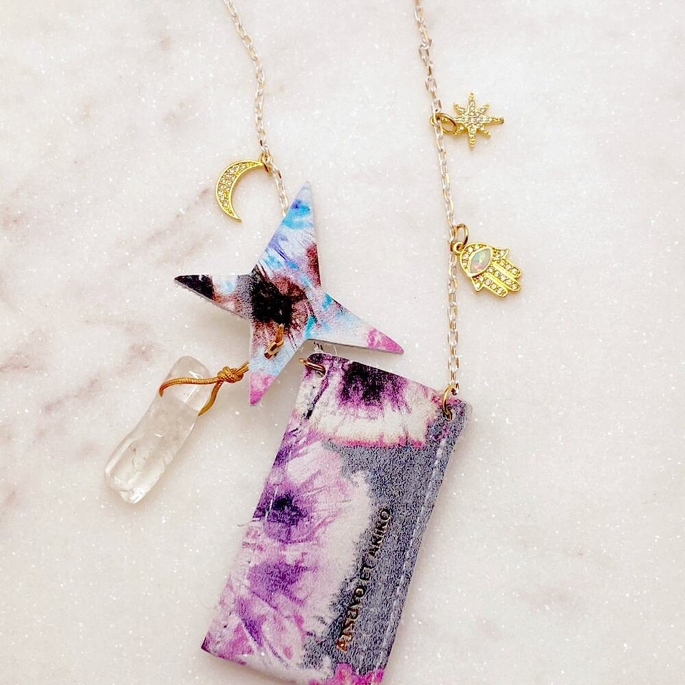 NEW Free People x Atsuyo et Akiko Amulet Crystal Necklace